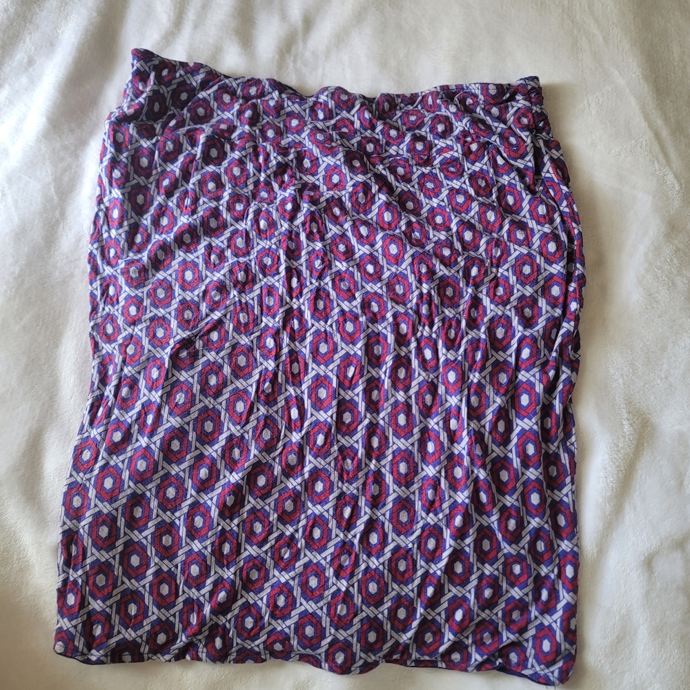 Women's Size XL Maternity Skirt MARKET & SPRUCE Purple Red Stretchy